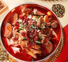 Signature Spicy Blood Duck Hot Pot