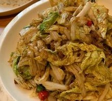 Fried Pork Crumbs with Napa Cabbage