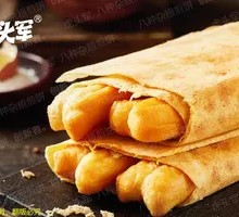 Oil-fried dough stick with pancake