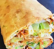 Sichuan-style Chicken Strips with Large Pancake