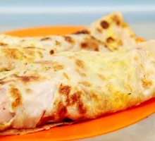 Pan-fried Pancake with Pumpkin Porridge