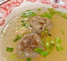 Freshly Made Beef Meatball Soup