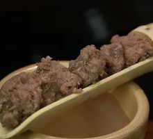 Hand-Mixed Shrimp and Beef Slurry