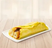 Flower-shaped Egg Pancake with Fried Dough Sticks