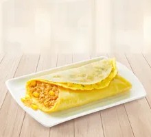 Corn and Pork Crispy Egg Pancake