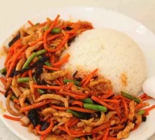 Fish-flavored Shredded Pork over Rice