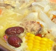 Golden Soup Bird's Nest Chicken Pot