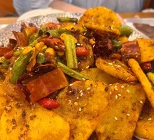 Spicy Potatoes in Dry Pot