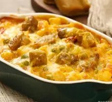 Curry Beef Brisket Rice Bake