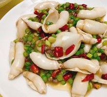 Stir-fried White Clams with Green Garlic