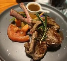 New Zealand Lamb Ribs with Herb Sauce