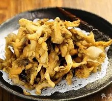 Crispy Fried Enoki Mushrooms