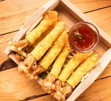 Tofu Skin with Enoki Mushrooms