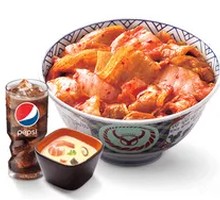 Spicy Kimchi and Pork Combo