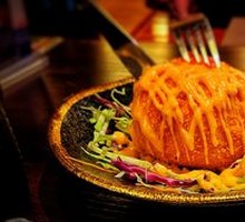 Crab Roe Melted Potato Salad