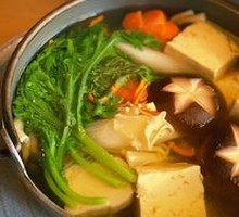 Vegetable Mushroom Tofu Hot Pot