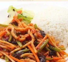 Fish-Flavored Shredded Pork Rice Bowl