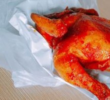 Honey-glazed扒 Chicken