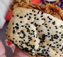 Spicy Chicken Leg Chinese Burger