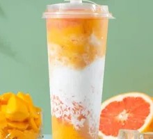 Mango Sago Milk Tea