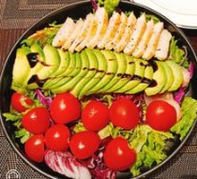 Chicken Breast, Shrimp, Avocado & Quinoa Salad