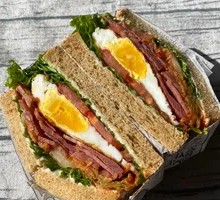 Spicy Kimchi Beef Egg Sandwich