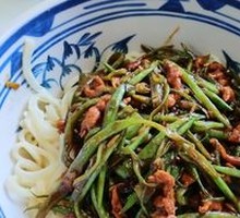 Lentil and Pork Noodles