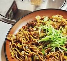 Stir-Fried Seafood Fried Noodles with Soy Sauce