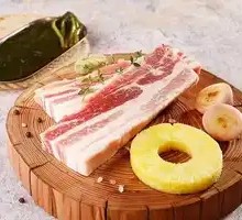 Pork Belly with Wild Garlic Leaves