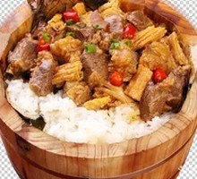 Fermented Bamboo Shoot Beef Rice