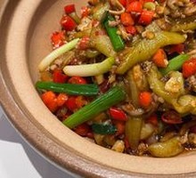 Minced Pork with Eggplant Stew
