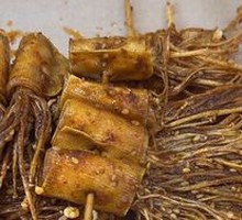 Fried Enoki Mushrooms