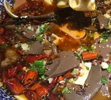 Spicy Dan Dan Noodles with Blood Sausage