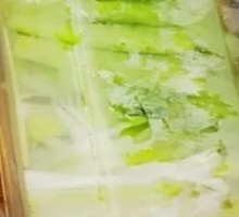 Bamboo Shoots with Green Onion Strips