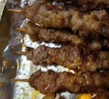 Lamb Skewers on Iron Rods