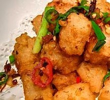 Braised Large Spanish Mackerel with Rice Cake