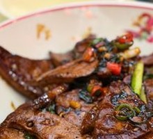 Sautéed Black Pork Liver