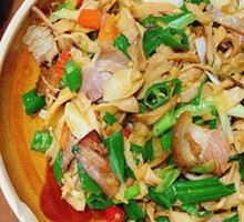 Smoked Bamboo Shoots with Preserved Pork