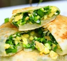Leek and Egg Pancake