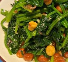 Stir-fried Spinach with Chili