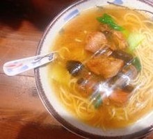 Stewed Chicken Noodles with Mushrooms