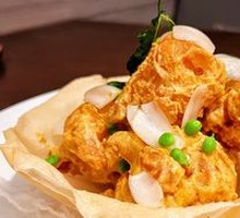 Salted Egg Yolk Tiger Shrimp Balls