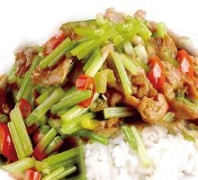 Stir-fried Yellow Beef Rice