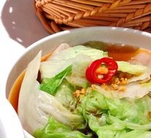 Boiled lettuce