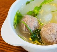 Winter Melon and Pork Dumpling Soup