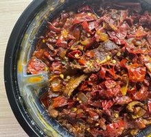 Spicy Pork Noodles with Chili Skin