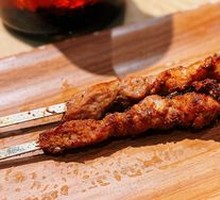 Lamb Skewers on Red Willow Branches