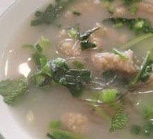 Fried Pork with Vermicelli Soup