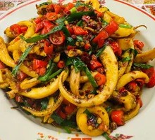 Cumin Stir-Fried Squid Tentacles