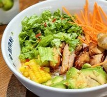 Grilled Chicken with Lemon Noodles
